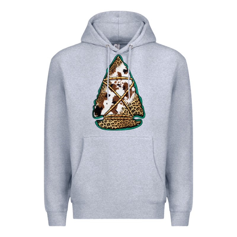 Cowhide Leopard Arrowhead Premium Hoodie by Jasminsmagicworld | Teevron