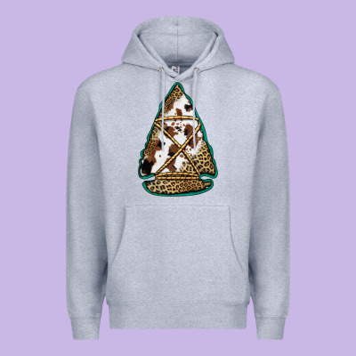 Cowhide Leopard Arrowhead Premium Hoodie Designed By Jasminsmagicworld