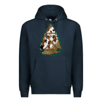 Navy cowhide leopard arrowhead Premium Hoodie - Jasminsmagicworld