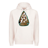 Pale Pink cowhide leopard arrowhead Premium Hoodie - Jasminsmagicworld