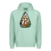 Seafoam cowhide leopard arrowhead Premium Hoodie - Jasminsmagicworld