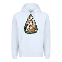 White cowhide leopard arrowhead Premium Hoodie - Jasminsmagicworld