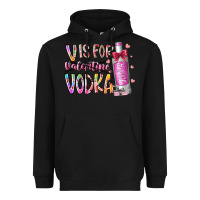 Black vis for valentine vodka Heavyweight Hoodie - RacoonDesign