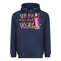 Navy vis for valentine vodka Heavyweight Hoodie - RacoonDesign