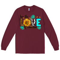 Burgundy for the love of sunshine Long Sleeve Tee - RanaPortraitStore