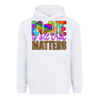 White love is all that matters Heavyweight Hoodie - HRA Design Shop