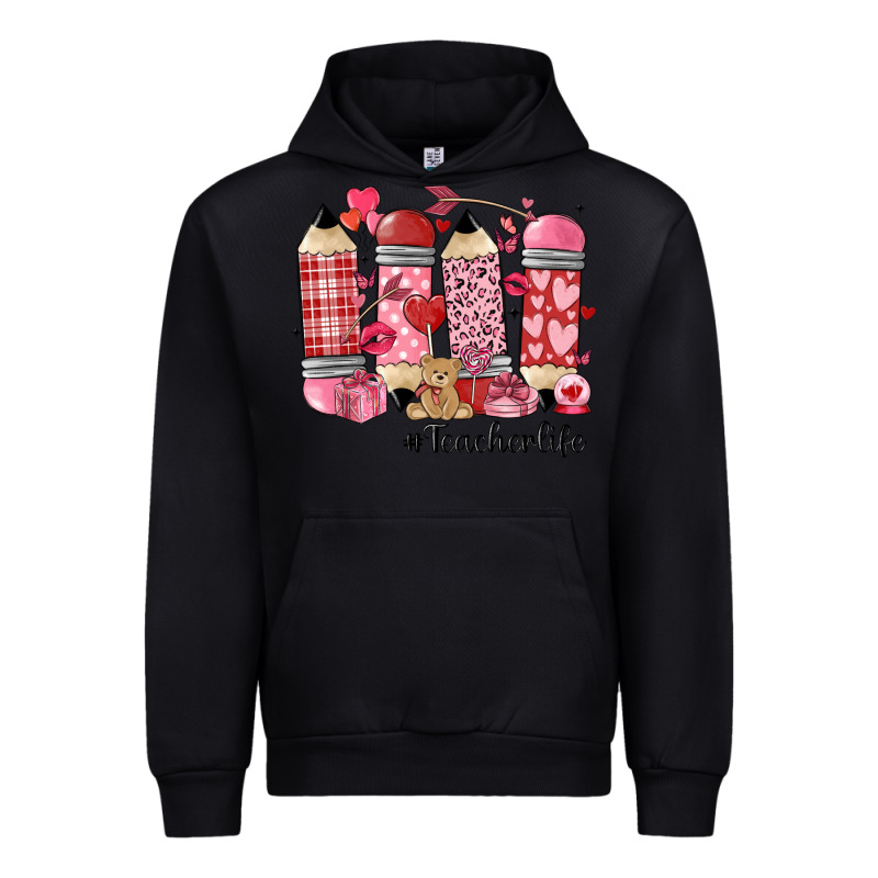 Valentines Day Teacher Life Urban Hoodie by MaliasSmallBusiness | Teevron