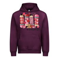 Mauve Wine valentines day teacher life Urban Hoodie - MaliasSmallBusiness