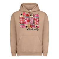 Pigment Burro valentines day teacher life Urban Hoodie - MaliasSmallBusiness