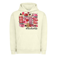 Pigment Pistachio valentines day teacher life Urban Hoodie - MaliasSmallBusiness