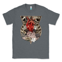 Charcoal Heather Flower Skeleton Classic Tee - RanaPortraitStore