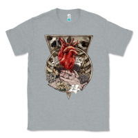 Heather Grey Flower Skeleton Classic Tee - RanaPortraitStore