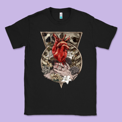 Flower Skeleton Classic Tee Designed By Ranaportraitstore