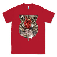 Red Flower Skeleton Classic Tee - RanaPortraitStore