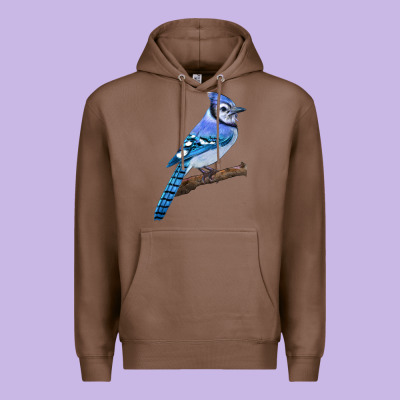 Blue Jay Bird Premium Hoodie Designed By Lillyallendesigns