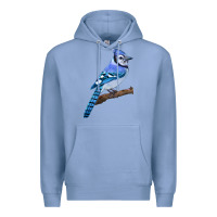 Colony Blue Blue Jay Bird Premium Hoodie - LillyAllenDesigns