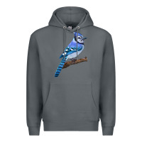 Rock Blue Jay Bird Premium Hoodie - LillyAllenDesigns