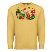 Antique Gold watermelon coffee cups Premium Sweatshirt - AdoDesignShop