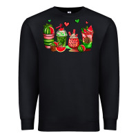 Black watermelon coffee cups Premium Sweatshirt - AdoDesignShop