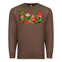Chestnut watermelon coffee cups Premium Sweatshirt - AdoDesignShop