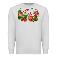Dove Grey watermelon coffee cups Premium Sweatshirt - AdoDesignShop