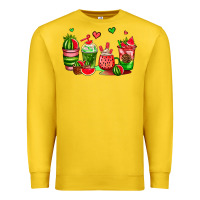 Lemon watermelon coffee cups Premium Sweatshirt - AdoDesignShop