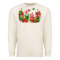 Watermelon Coffee Cups Premium Sweatshirt | Teevron
