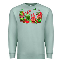 Seafoam watermelon coffee cups Premium Sweatshirt - AdoDesignShop