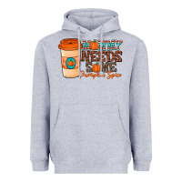 Heather Grey mommy needs some pumpkin spice Heavyweight Hoodie - CowhideDigitalArt