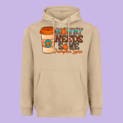 Mommy Needs Some Pumpkin Spice Heavyweight Hoodie Designed By Cowhidedigitalart