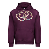 Mauve Wine 100 days of school friendship bracelet Urban Hoodie - MaliasSmallBusiness