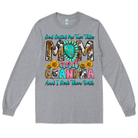 Heather Grey god gifted me two titles mom and grandma and i roc Long Sleeve Tee - RanaPortraitStore