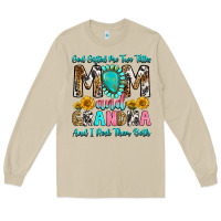 Mushroom god gifted me two titles mom and grandma and i roc Long Sleeve Tee - RanaPortraitStore