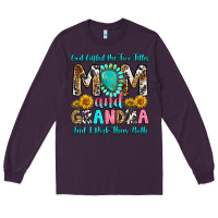Plum god gifted me two titles mom and grandma and i roc Long Sleeve Tee - RanaPortraitStore