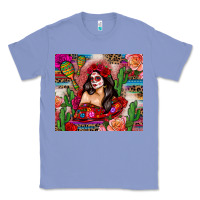 Colony Blue mexico girl serape Classic Tee - Zillion Design Studio