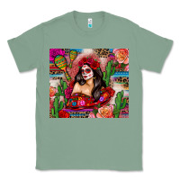 Sage mexico girl serape Classic Tee - Zillion Design Studio