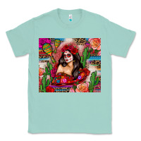 Seafoam mexico girl serape Classic Tee - Zillion Design Studio