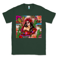 Sports Green mexico girl serape Classic Tee - Zillion Design Studio