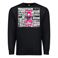 Black breast cancer nobody fights alone Premium Sweatshirt - JahusDesignShop