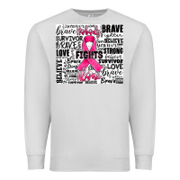 Dove Grey breast cancer nobody fights alone Premium Sweatshirt - JahusDesignShop