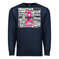 Navy breast cancer nobody fights alone Premium Sweatshirt - JahusDesignShop