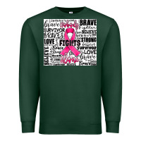 Breast Cancer Nobody Fights Alone Premium Sweatshirt | Teevron