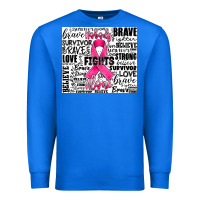 True Royal breast cancer nobody fights alone Premium Sweatshirt - JahusDesignShop