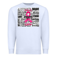 White breast cancer nobody fights alone Premium Sweatshirt - JahusDesignShop