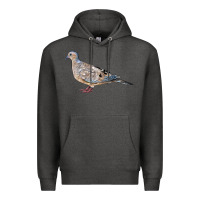 Charcoal Heather American Dove Premium Hoodie - LillyAllenDesigns
