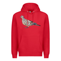 Red American Dove Premium Hoodie - LillyAllenDesigns