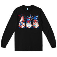 Black fourth of july gnomes Long Sleeve Tee - RanaPortraitStore