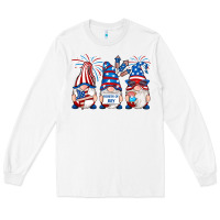 White fourth of july gnomes Long Sleeve Tee - RanaPortraitStore
