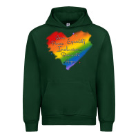 Forest Green kindness equality peace love inclusion diversity h Urban Hoodie - MaliasSmallBusiness