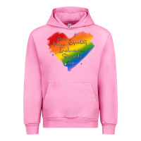 Fuchsia Pink kindness equality peace love inclusion diversity h Urban Hoodie - MaliasSmallBusiness